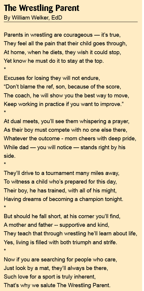 wrestling parent poem