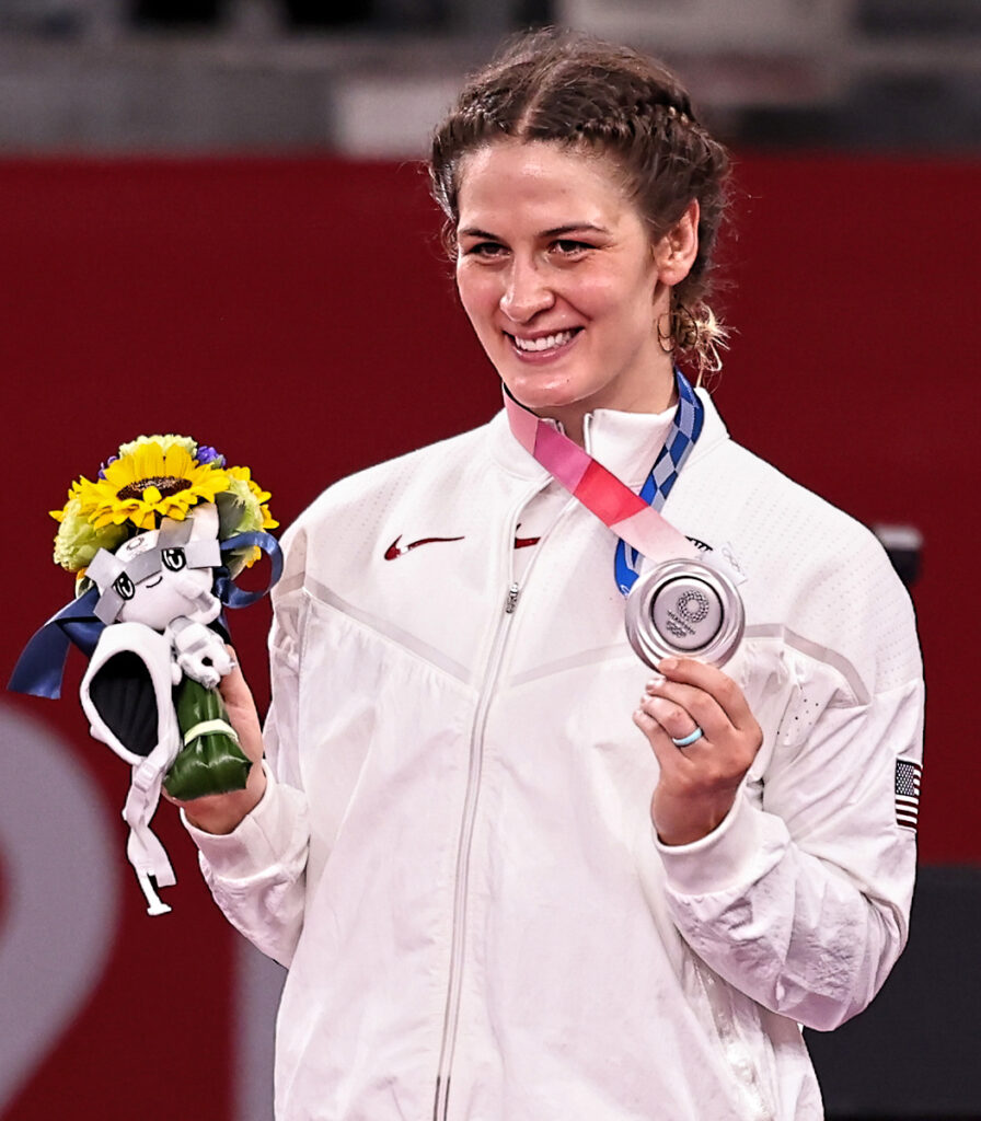 adeline with silver medal